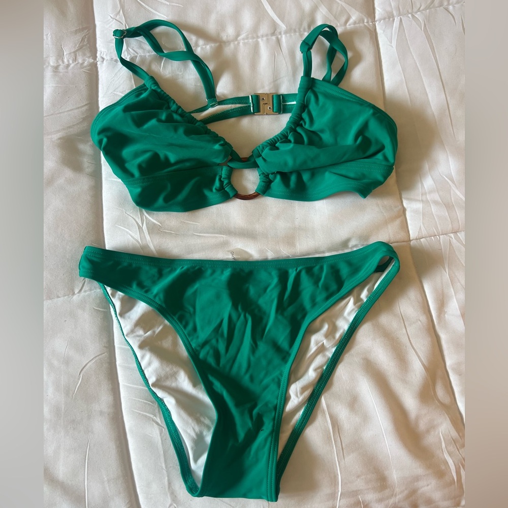 CHARMO teal bikini set size Medium
